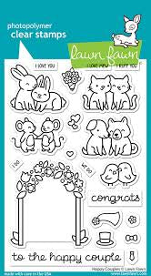 Lawn Fawn, Clear Stamp, Happy Couples