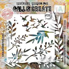 AALL & Create, Avian Foliage Stencil
