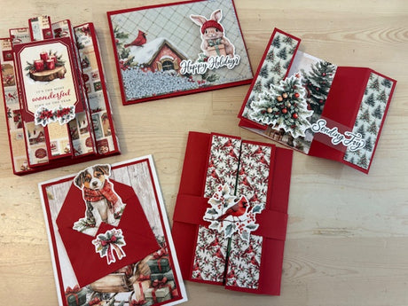 Marilyn Whatman, Paper Rose Christmas Tree Farm Card Kit