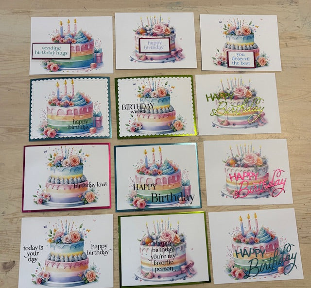TSC, Happy Birthday Card Kit Birthday Cake