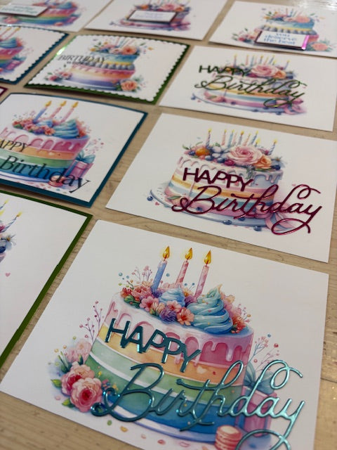 TSC, Happy Birthday Card Kit Birthday Cake