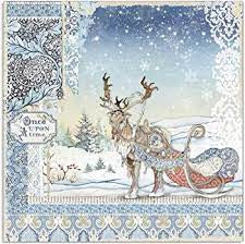Stamperia, Winter Tales, Reindeer Sleigh