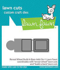 Lawn Fawn, Build A Barn Set- Template & Reveal Wheel add-on