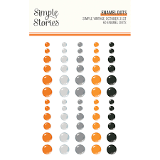 Simple Stories, Simple Vintage October 31 Enamel Dots