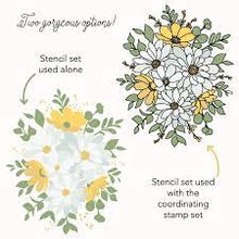 Load image into Gallery viewer, HoneyBee Stamps, Daisy Layers Bouquet Stencil Set
