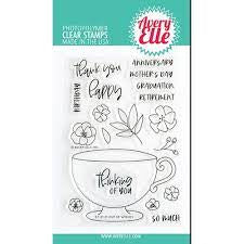 Avery Elle, Cup of Wishes Stamp & Die Set