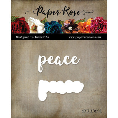 Paper Rose, Peace Layered Die Cut