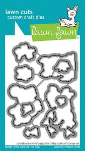 Lawn Fawn, Yappy Birthday Add On Stamp & Die set