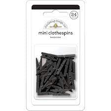 Doodlebug, Mini Clothespins, Beetle Black