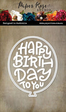 Load image into Gallery viewer, Paper Rose Studio, Happy Birthday Ballon  Die Cut
