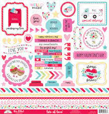 Doodlebug, Lots of Love Sticker Sheet