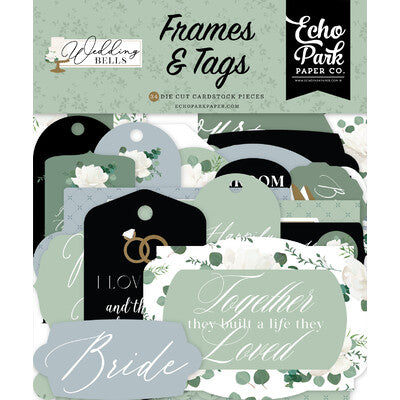 Echo Park, Wedding Bells, Frames & Tags