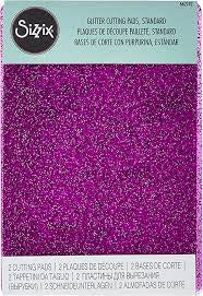 Sizzix, Glitter Cutting Pads, Standard, Purple