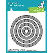 Lawn Fawn, Stitched Circle Frames Die cut