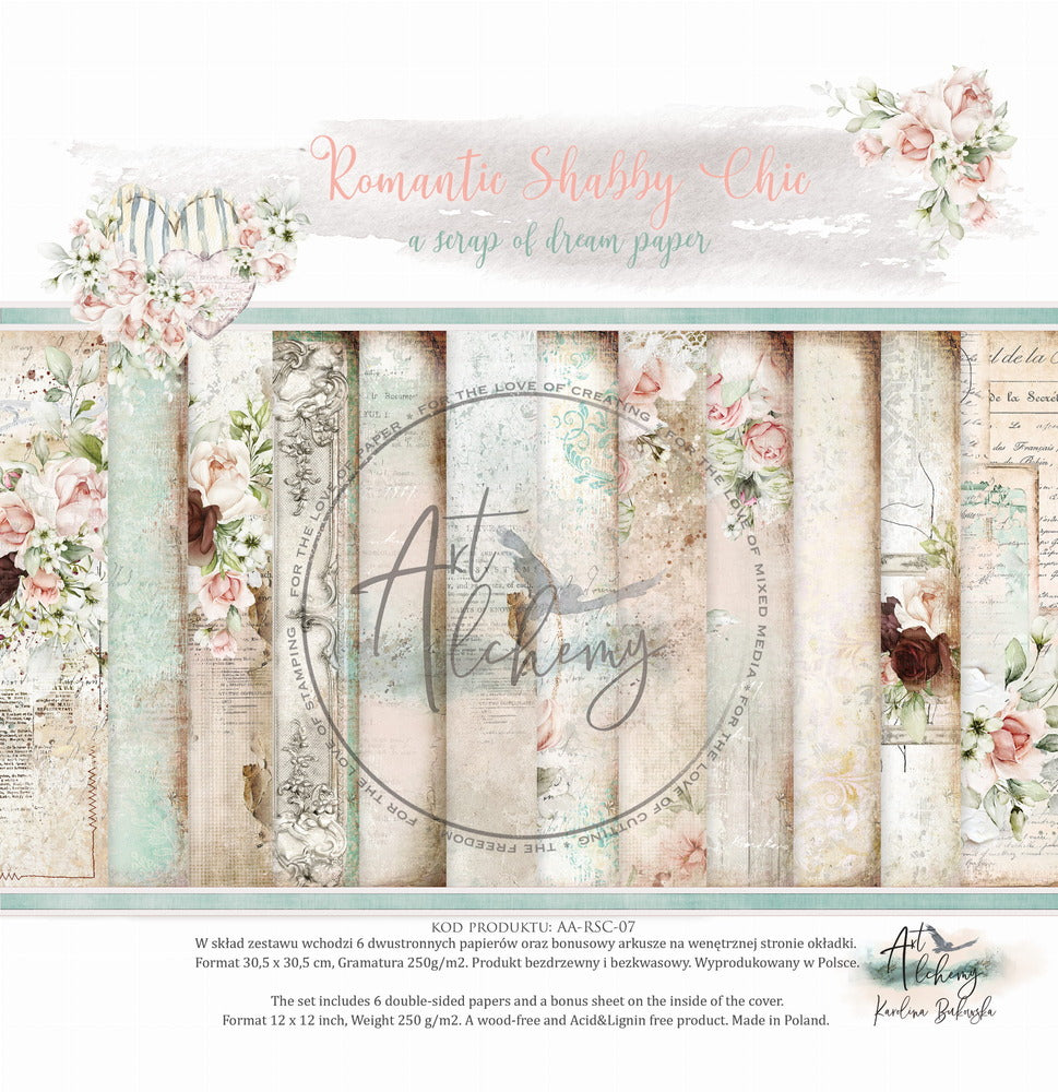 Alchemy of Art , Romantic Shabby Chic Paper Pack