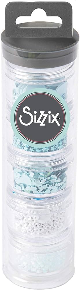 Sizzix, Sequin and Beads Stack, Arctic Sky