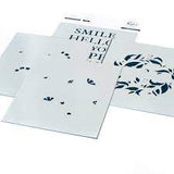 Pink Fresh Studio, Reason to Smile Stencil Set 4 pcs