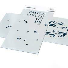 Pink Fresh Studio, Reason to Smile Stencil Set 4 pcs