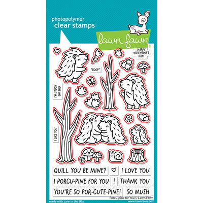 Lawn Fawn, Porcu-pine for You Stamp & Die Set