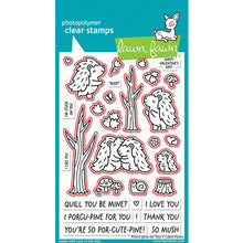 Load image into Gallery viewer, Lawn Fawn, Porcu-pine for You Stamp &amp; Die Set q
