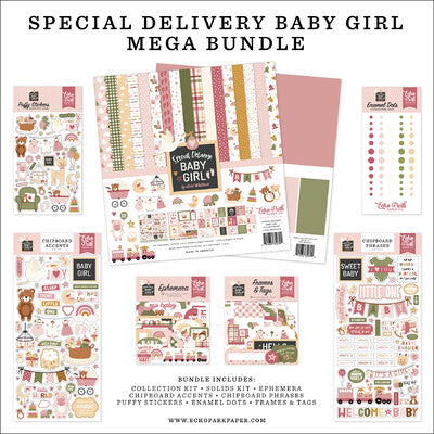Echo Park, Special Delivery Baby Girl Mega Bundle
