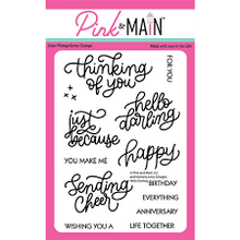 Load image into Gallery viewer, Pink &amp; Main, Hello Darling, Stamp and die set
