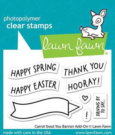 Lawn Fawn, Carrot ‘bout You Banner Add-On Stamp & Die set q