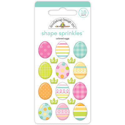 Doodlebug,Bunny Hop,Shape Sprinkles, Colored Eggs