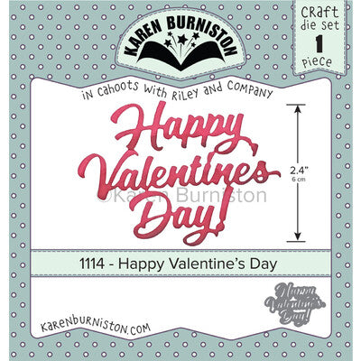 Karen Burniston, Happy Valentines Day Die Cut