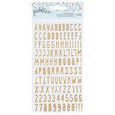 Pebbles, All the Cake Mini Gold Alphabets