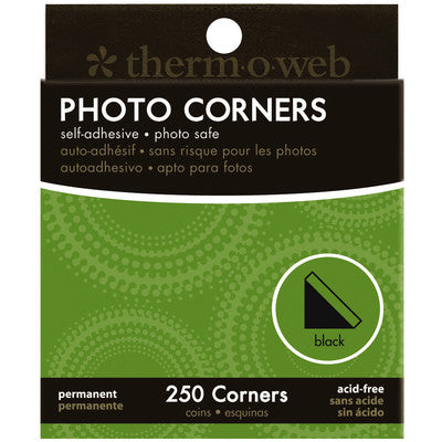 Thermoweb, Photo Corners, Black Adhesive