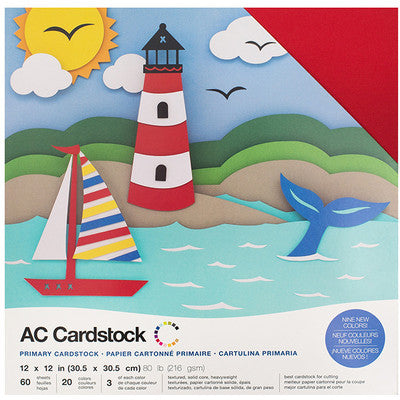 AC Cardstock, 60 Pack , Primary Cardstock