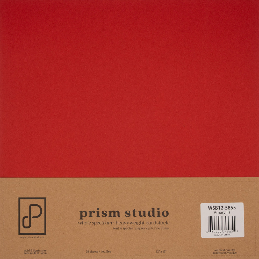 Prism Studio, Whole Spectrum 12x12 Cardstock pack: Amaryllis