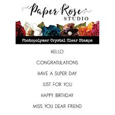 Paper Rose, Super Day Sentiments