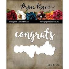 Paper Rose, Congrats Layered Die Cut