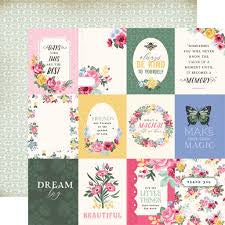 Carta Bella Bloom; 3 x 4 Journaling Cards