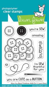 Lawn Fawn, How You Bean? Buttons Add-On Stamp