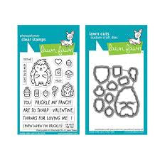 Lawn Fawn, Porcu-Pine for You  Add-On Stamp & die set q