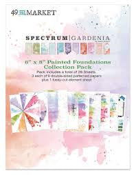 49 and Market, Spectrum Gardenia, 6x8 Painted Foundations Collection Pack