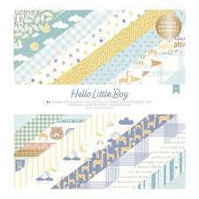American Crafts, Hello Little Boy Paper Pack