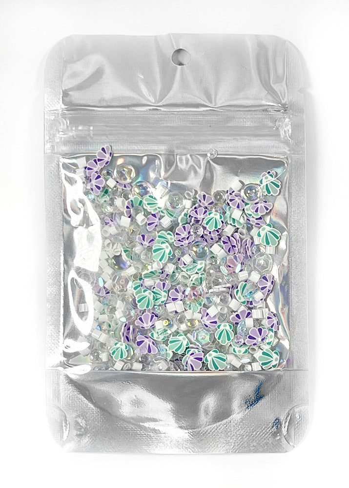 Picket Fence, Sequin Bag: Seashells in a Bag