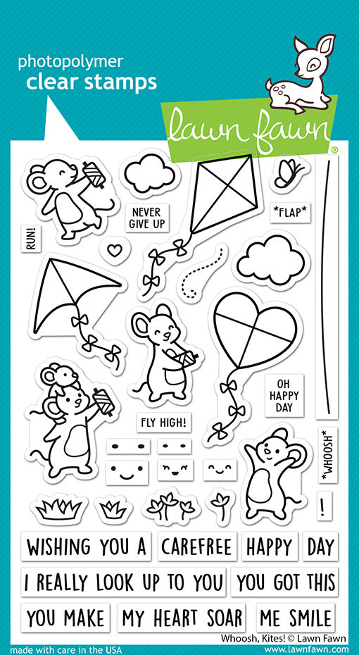 Lawn Fawn, Whoosh, Kites Stamp