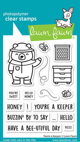 Lawn Fawn, You’re a Keeper Stamp & Die Set