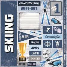 Scrapbook Customs, Skiing Extreme Sticker Sheet