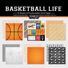 Scrapbook Customs, Basketball Life Paper Pack