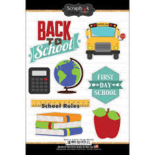 Scrapbook Customs, Back to School Stickers