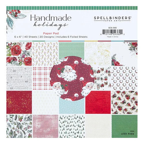 Spellbinders; Handmade Holidays; 6 x 6 Paper Pad