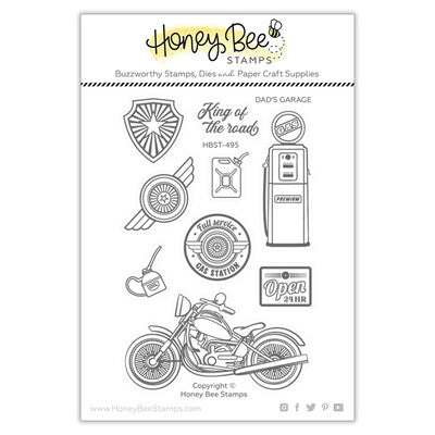 Honey Bee Stamps, Dad’s Garage Stamp & Die SET