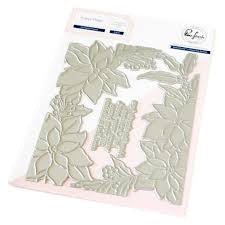 Pink Fresh Studio, Poinsettia Frame Press Plate