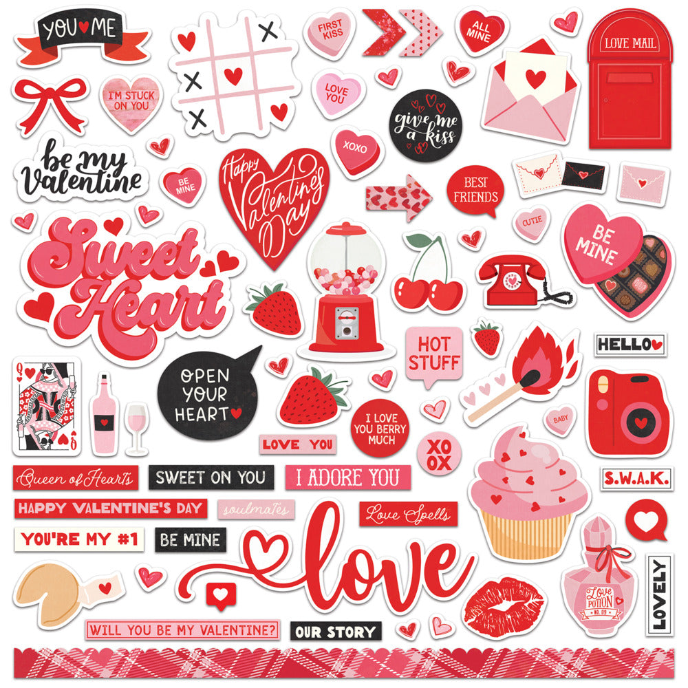 Photoplay Paper, Love Notes, Element Stickers